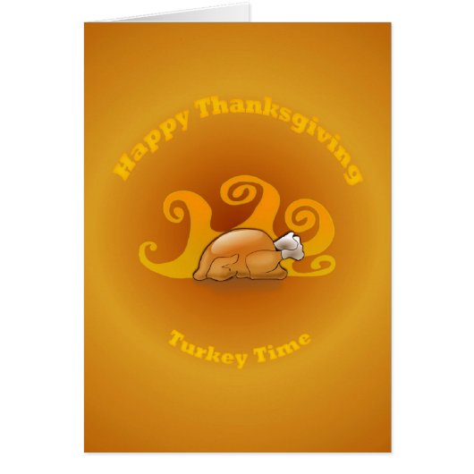 Turkey Time - Thanksgiving Dinner Invitation (Front)