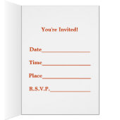 Turkey Time - Thanksgiving Dinner Invitation (Inside (Right))