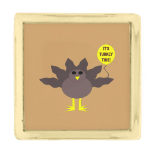 Turkey Time Thanksgiving Lapel Pin