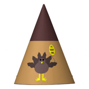 Turkey Time Thanksgiving Party Hat