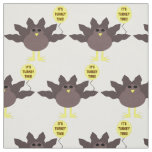 Turkey Time Thanksgiving Patterned Craft Fabric