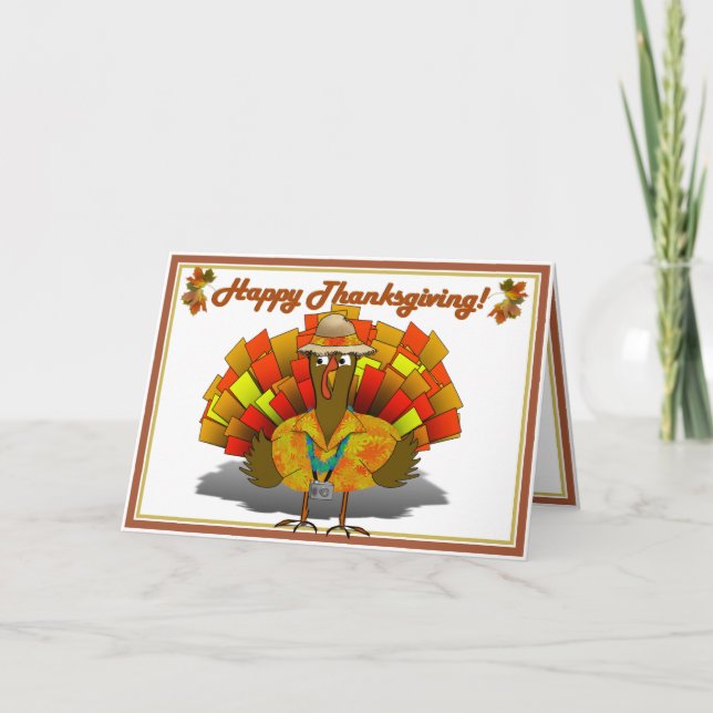 Turkey Tourist on Vacation Holiday Card (Front)