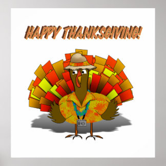 Turkey Tourist on Vacation Poster