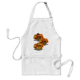 Turkey Trio Thanksgiving Adult Apron