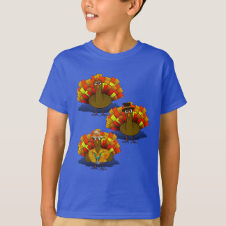 Turkey Trio Thanksgiving T-Shirt