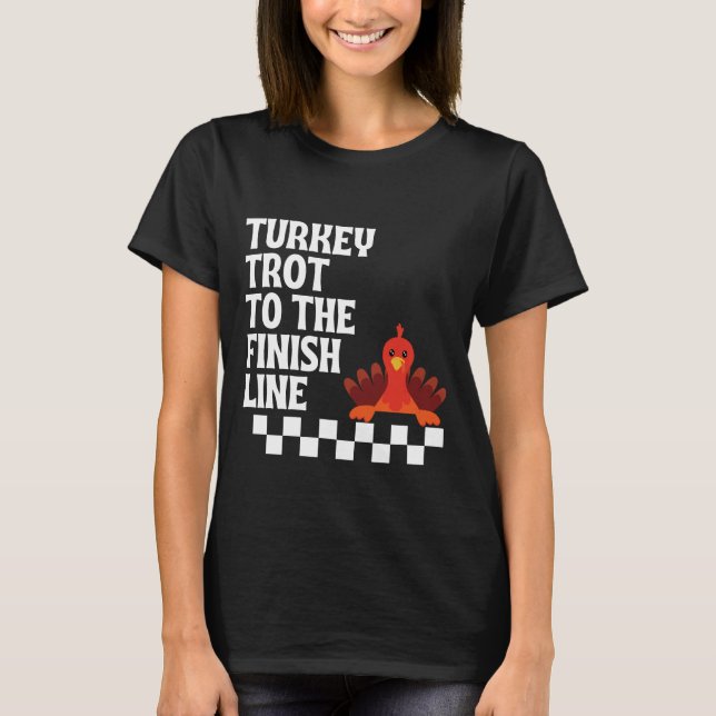 Turkey Trot Runner Shirt | Thanksgiving Marathon T (Front)