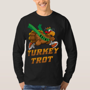Turkey Trot Squad Funny Thanksgiving Running T-Shirt