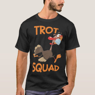 Turkey Trot Squad Mask Thanksgiving Day Run 2020 T-Shirt