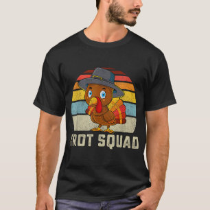 Turkey Trot Squad Thanksgiving Run Costume Men Wom T-Shirt