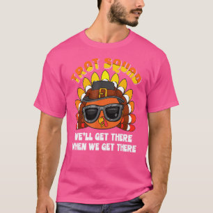 Turkey Trot Squad Thanksgiving Running Costume T-Shirt