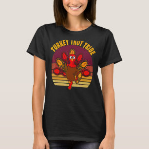 Turkey Trot Tribe Thanksgiving Run Cute Matching C T-Shirt