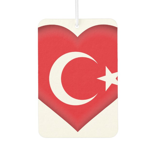 Turkey (Turkish) Flag Air Freshener (Front)