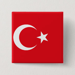 Turkey (Turkish) Flag Button
