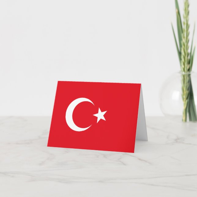 Turkey (Turkish) Flag Card (Front)