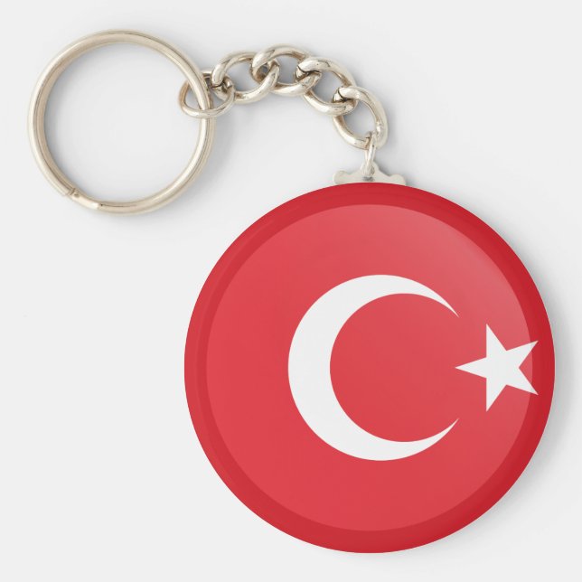 Turkey (Turkish) Flag Keychain (Front)