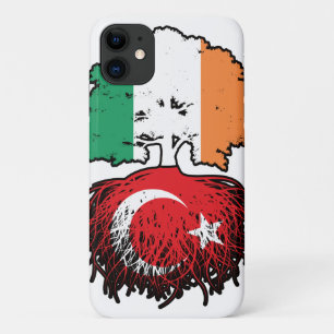Turkey Turkish Irish Ireland Tree Roots Flag iPhone 11 Case