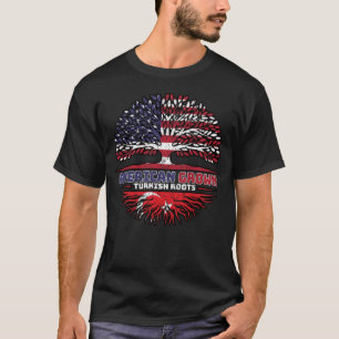 Turkey Turkish US American USA United States Tree T-Shirt