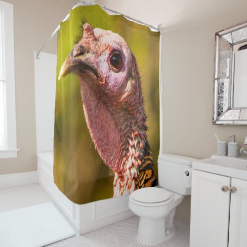 Turkey Up Close And Personal Shower Curtain