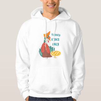 Turkey Vibes Only Paper Plate Hoodie