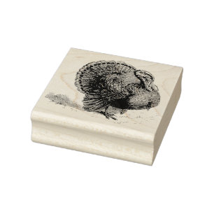 Turkey Vintage Rubber Art Stamp