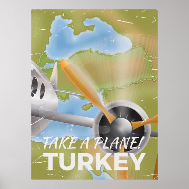 Turkey vintage travel poster (Front)