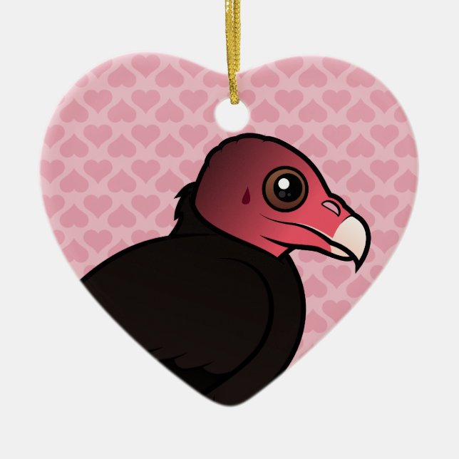 Turkey Vulture Ceramic Ornament (Front)