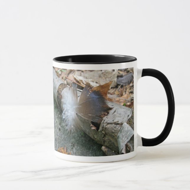 Turkey Vulture Feather Coordinating Items Mug (Right)