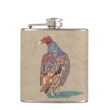 Turkey Vulture Hip Flask by CNelson01 at Zazzle