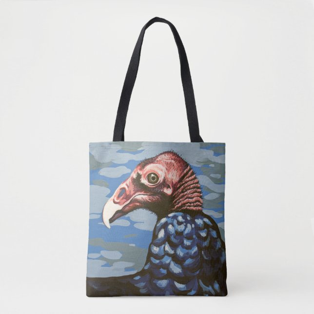 Turkey Vulture Portrait Tote Bag (Front)
