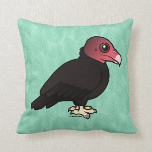 Turkey Vulture Throw Pillow