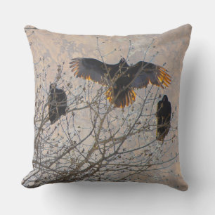 Turkey Vultures Outdoor Pillow