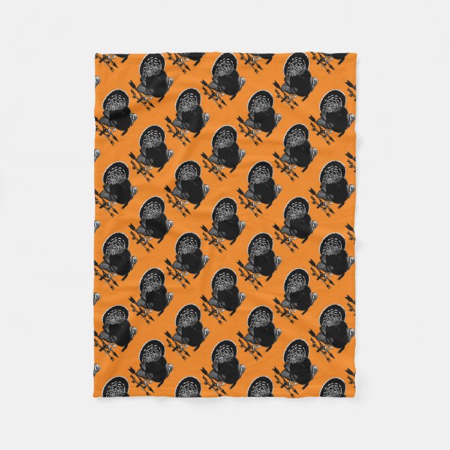 Turkey Weathervane Fleece Blanket (Front)