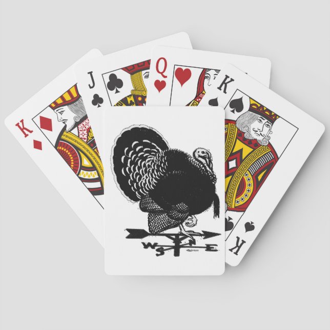 Turkey Weathervane Poker Cards (Back)