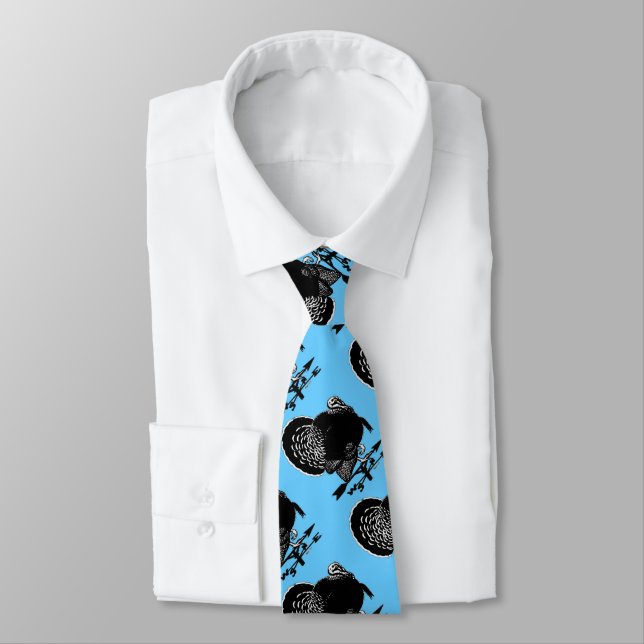 Turkey Weathervane Tie (Tied)