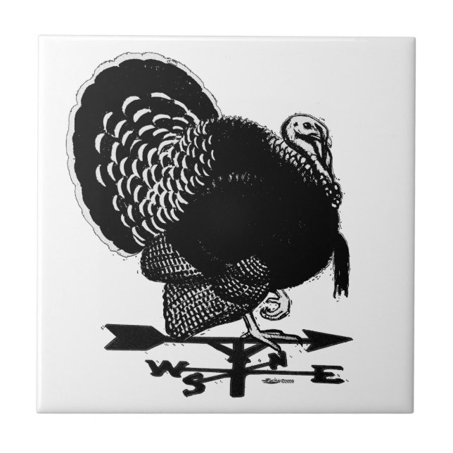 Turkey Weathervane Tile (Front)