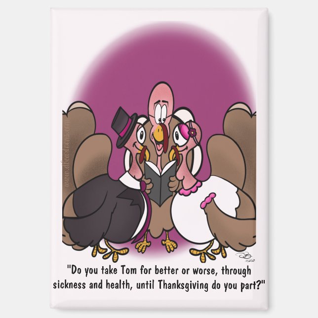 Turkey Wedding Magnet (Front)