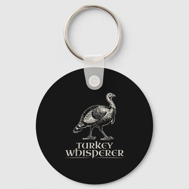 Turkey Whisperer Funny Hunting Gift For Men Women  Keychain (Front)