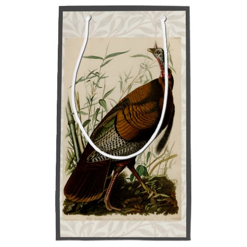 Turkey Wild Audubon Bird Painting Small Gift Bag