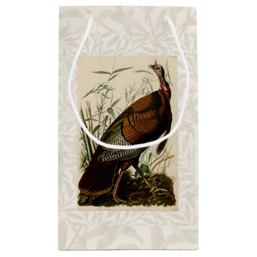 Turkey Wild Audubon Bird Painting Small Gift Bag