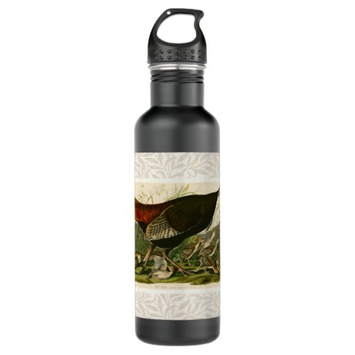 Turkey Wild Audubon Bird Painting Stainless Steel Water Bottle