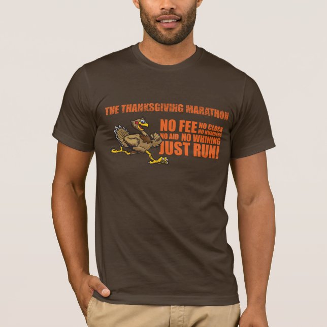 turkey with block text, text logo distressed T-Shirt (Front)