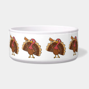 Turkey With Pie Slice Bowl