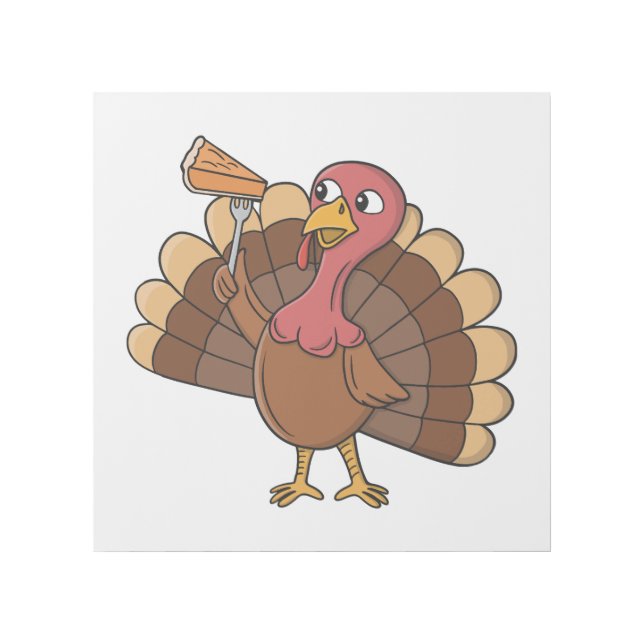 Turkey With Pie Slice Gallery Wrap (Front)
