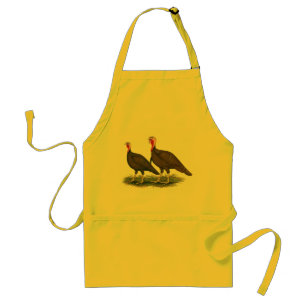 Turkeys:  Chocolate Adult Apron