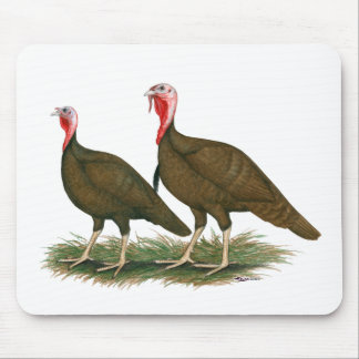 Turkeys:  Chocolate Mouse Pad