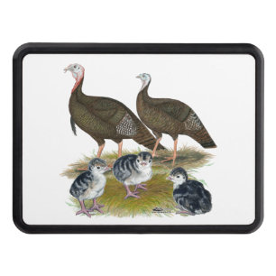 Turkeys Eastern Wild Family Trailer Hitch Cover