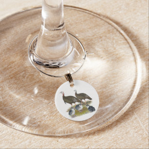 Turkeys Eastern Wild Family Wine Glass Charm
