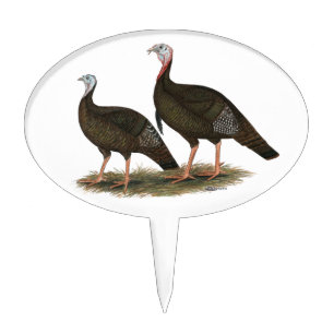 Turkeys Eastern Wild Pair Cake Topper