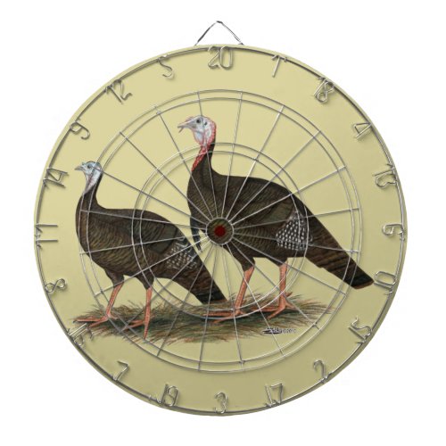 Turkeys Eastern Wild Pair Dartboard With Darts