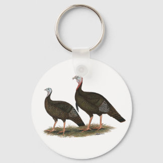 Turkeys Eastern Wild Pair Keychain